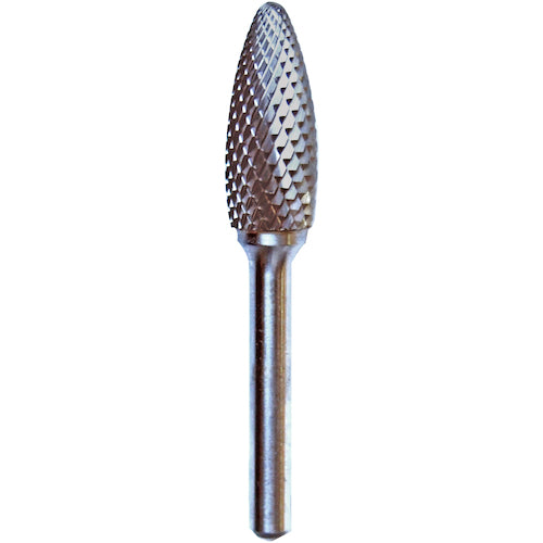 NRS Carbide Bur, Elliptical D Cut, Blade Diameter 12 x Blade Length 32 x Shaft Diameter 6 x Shaft Length 45, Brazed, TCBT5600D, 1 pc