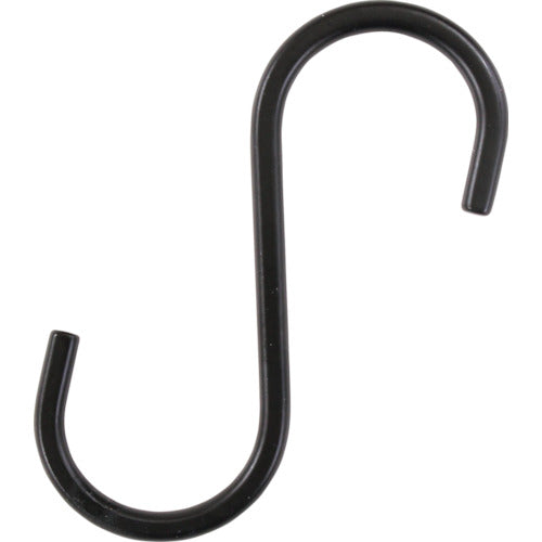 WAKI S-hook, black, 80mm, KA-J22, 1 piece