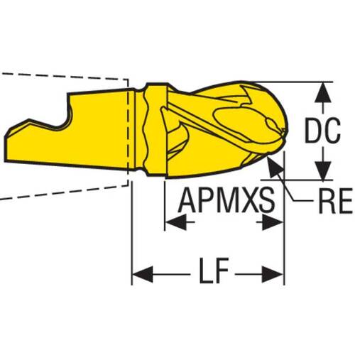 세코 밀링 미니 마스터 헤드 MM10 F30M MM10-10012-B90A30-D03 2 개