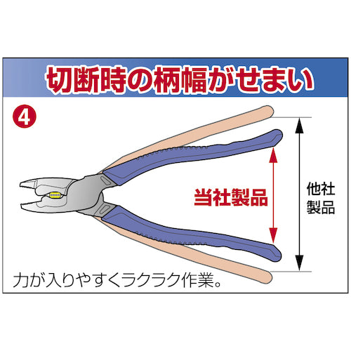 スリーピークス　電工Ｆペンチ　２２０ｍｍ　DF-220　1 丁