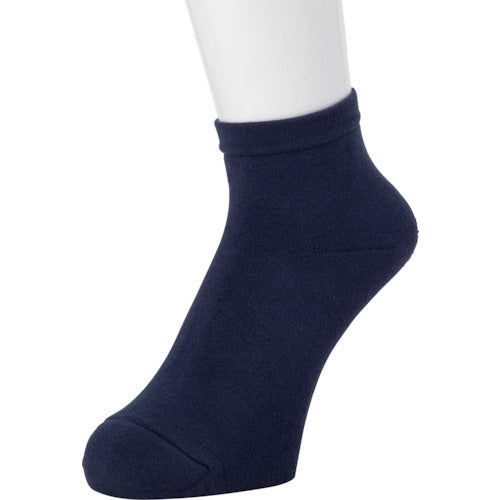 ｏｋａｍｏｔｏ　紳士ココピタ　あったか実感ココピ無地ハーフ１２ｃｍ丈　２５−２７ＣＭ　ネイビー　 371-700 -26-79　1 足