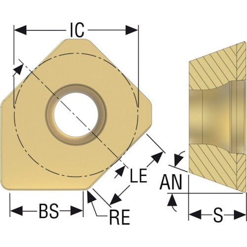 セコ　フライス　クアトロミル用インサート　ＳＥＥＸ１２０４・　ＭＰ１５０１　SEEX1204ZZTN-M14　10 個