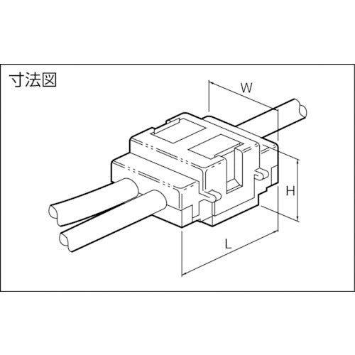 ＪＳＴ　ＣＬ中継接続用コネクタ　短絡接続　１００個入り　CL-1814S　1 袋