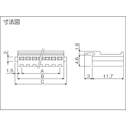 ＪＳＴ　ＮＨコネクタ用ハウジング　１００個入り　H10P-SHF-AA　1 袋