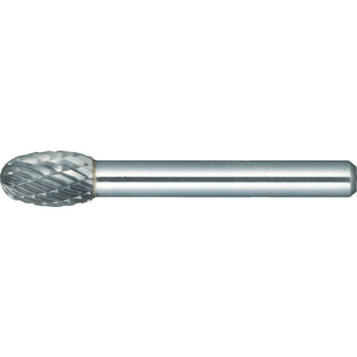 TRUSCO Carbide Bur, Egg Shape, Φ6 x Blade Length 9.5 x Shaft 6, Aluminum Cut, TA6C060, 1 Piece
