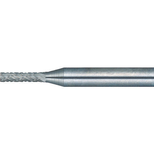 ＴＲＵＳＣＯ　超硬バー　円筒型　Φ１．５Ｘ刃長６Ｘ軸３　ロング　ダブルカット　TB1A015L75　1 本
