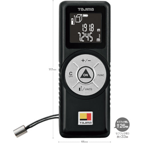 タジマ　タジマセフレーザー距離計Ｇ０３ブラック　TSFLK-G03BK　1 台