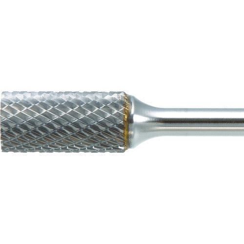 TRUSCO Carbide Bur, Cylindrical, Φ12.7 x Blade Length 25 x Shaft 6, Long, Double Cut, TB1C127L150, 1 Piece