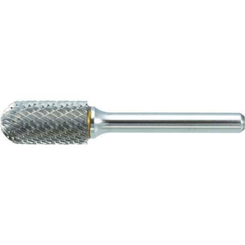 TRUSCO Carbide Bur, Rounded Cylindrical Type, Φ19 x Blade Length 25 x Shaft 6, Double Cut, TB2C190, 1 Piece