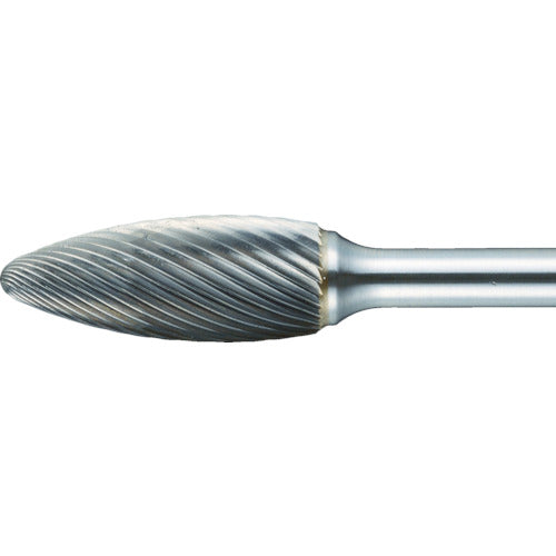 TRUSCO Carbide Burr Oval Φ12.7 x Blade Length 32 x Shaft 6 Long Double Cut TB51C127L150 1 Piece