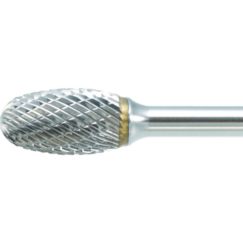 TRUSCO Carbide Bur, Egg Shape, Φ12.7 x Blade Length 22 x Shaft 6, Long, Single, TB6C127SL150, 1 Piece