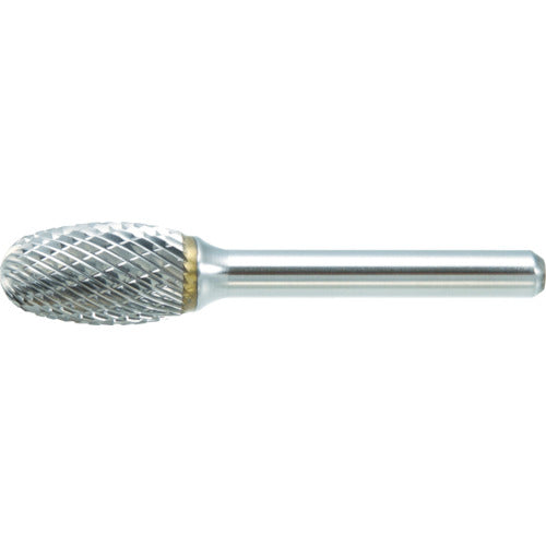 TRUSCO Carbide Bur, Egg Shape, Φ19 x Blade Length 25 x Shaft 6, Single Cut, TB6C190S, 1 Piece