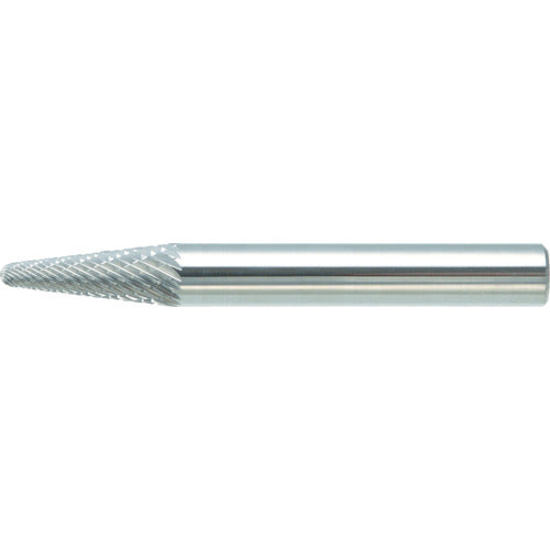 TRUSCO Carbide Bur, Tapered Round Tip, Φ8 x Blade Length 22 x Shaft 6, Single Cut, TB7C080S, 1 Piece