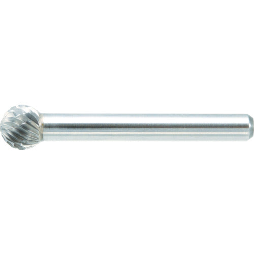 TRUSCO Carbide Bur, Spherical, Φ11 x Blade Length 9.5 x Shaft 6, Double Cut, TB8C110, 1 Piece