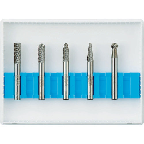 TRUSCO 초경 바 세트 C 시리즈 축 6mm 블레이드 직경 6mm 5 개 세트 TB-C060-5S 1 S