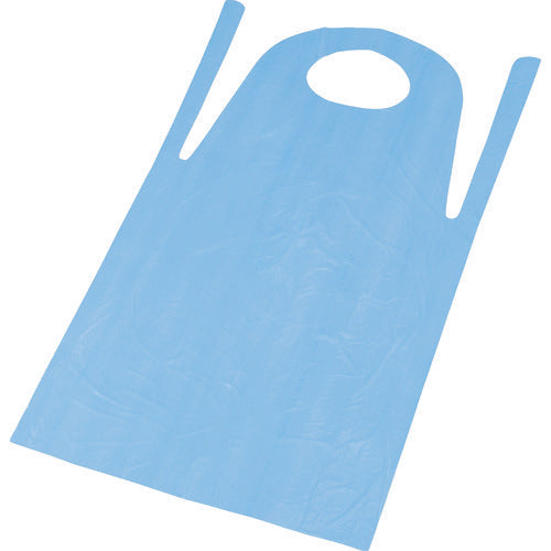TRUSCO Polyethylene Disposable Apron Free Size Blue (50 Pieces) TAPE-B 1 Box