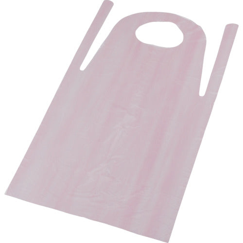 TRUSCO Polyethylene Disposable Apron Free Size Pink (50 Pieces) TAPE-P 1 Box
