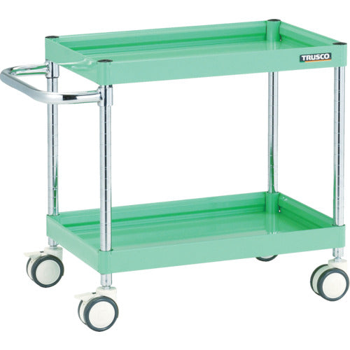 TRUSCO Tool Wagon Falcon Wagon 900 x 600 Urethane Double Wheels Young Green FAW-692D-YG 1 Unit