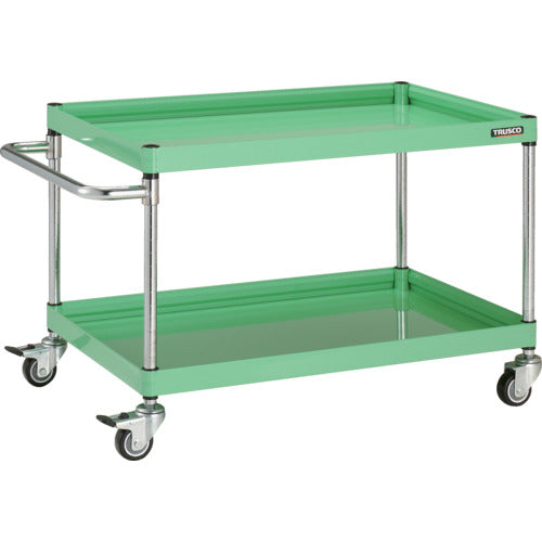 TRUSCO Tool Wagon Falcon Wagon 900 x 600 Urethane Wheels Young Green FAW-692U-YG 1 Unit