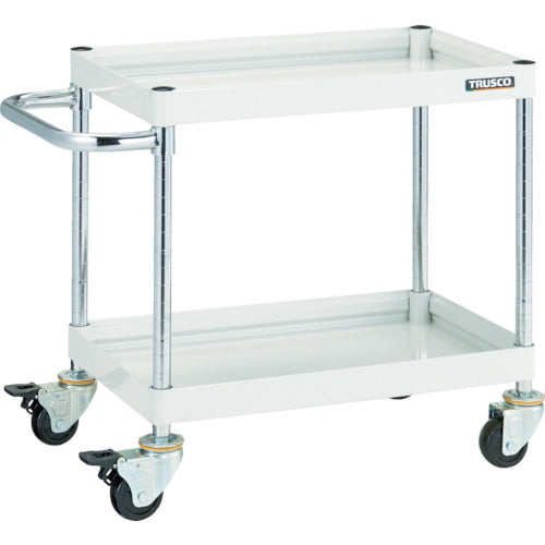 TRUSCO Tool Wagon Falcon Wagon 900X600 Rubber Wheels White FAW-692-W 1 Unit