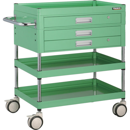 TRUSCO 툴 왜건 팔콘 왜건 인출 첨부 750X500 우레탄 쌍륜 영 그린 FAW-973XZD-YG 1대