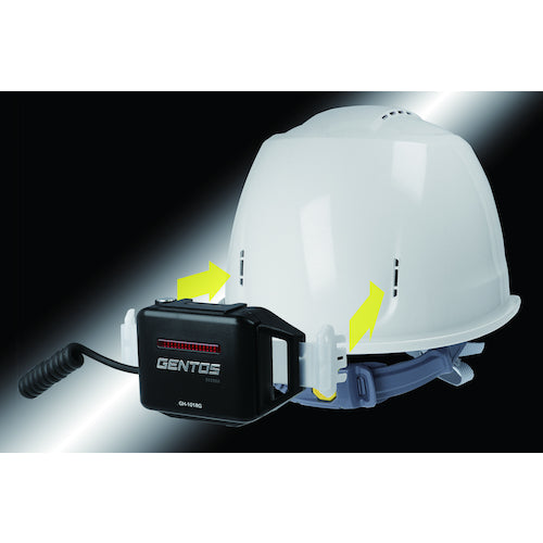 GENTOS GRIT 헤드라이트 일체화 가능 헬멧 테이프 내장 타입 블루 GH01VYT-BL 1개