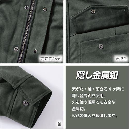 ＨＯＯＨ　難燃ツナギ　ＬＬ　ネイビー　4208-LL-1　1 着