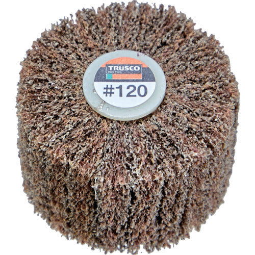 ＴＲＵＳＣＯ　スピンねじ式ナイロンホイール外径４０×厚２５　１２０＃　（５個入）　UFNS425-120　1 箱