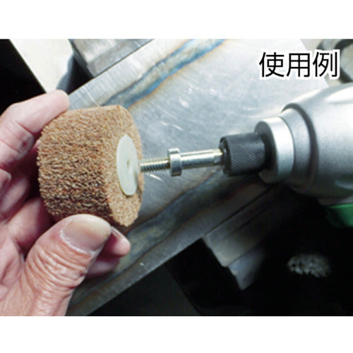 ＴＲＵＳＣＯ　スピンねじ式ナイロンホイール外径４０×厚２５　１２０＃　（５個入）　UFNS425-120　1 箱