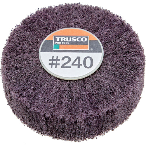 ＴＲＵＳＣＯ　スピンねじ式ナイロンホイール外径６０×厚２５　２４０＃　（５個入）　UFNS625-240　1 箱