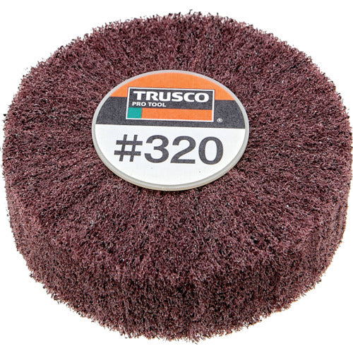 ＴＲＵＳＣＯ　スピンねじ式ナイロンホイール外径６０×厚２５　３２０＃　（５個入）　UFNS625-320　1 箱
