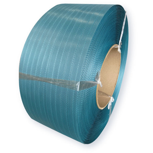 ウッドプラスチック　再生ＰＰバンド　グリーンライトバンド（機械用）ｅＤＨ１２　青　１２ｍｍ×３０００ｍ（厚み０．５９ｍｍ）　EDH12-BLU　1 巻