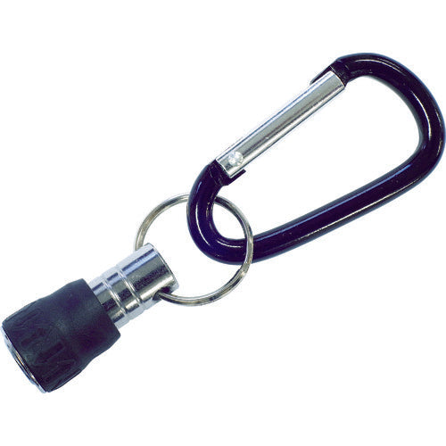 TRUSCO Bit Holder with Carabiner Black TBHK-BK 1 pc