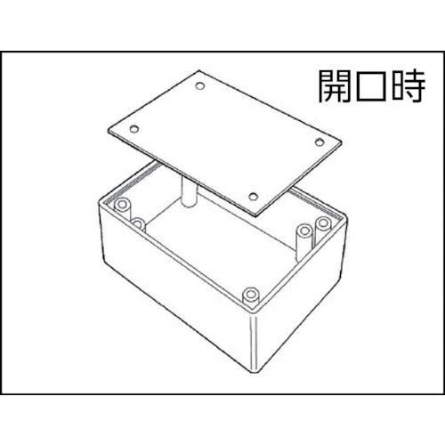 テイシン　プラスチックケース　ブラック　５４Ｘ８４Ｘ３５　TB-2-B　1 個