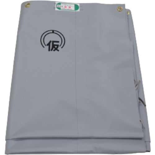 하기와라 방음 시트(염화) 가설 공업회 인정품 그레이 1.8m×3.4m EBBOUON1834 1장