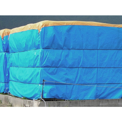 萩原　防炎ブルーシート＃２５００　ブルー　１．８ｍ×１．８ｍ　BBS2500-1818　1 枚