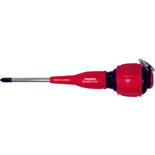 ＴＲＵＳＣＯ　落下防止電工ドライバー　＋２Ｘ１００　TDDR-2-100　1 本