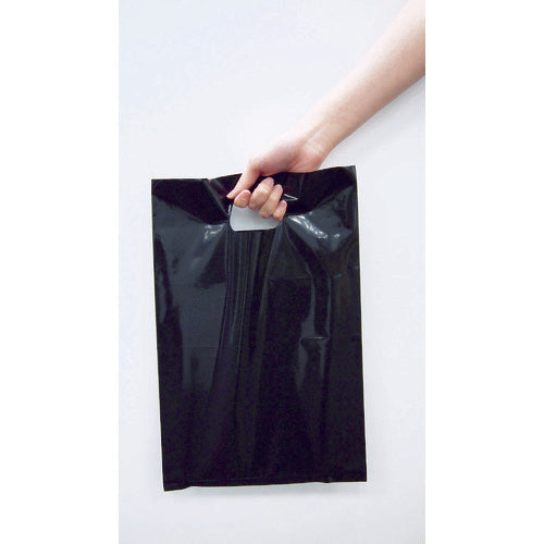 TRUSCO Colored Poly Carrying Bags S 0.08X250X400 Black 20 Pieces F-2540BK 1 Bag