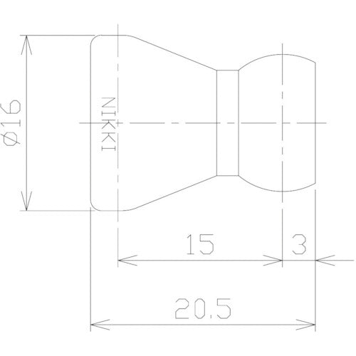 ＮＩＫＫＩ　クーラントシステム１／４　ホース　１４０ｍｍ　灰色　（２本入）　82021G　1 袋