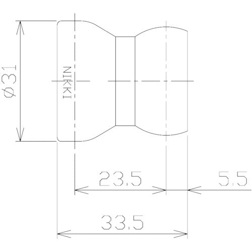 ＮＩＫＫＩ　クーラントシステム３／４　ホース　１４０ｍｍ　灰色　（２本入）　86061G　1 袋