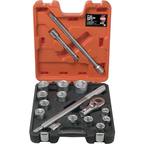 Bahco 3/4 socket wrench set (hexagonal) 19mm drive 17-piece set SLX17 1 S