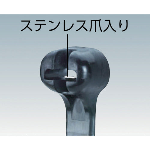 PANDUIT Stainless Steel Claw Lock Nylon Cable Tie Natural Width 3.6mm Length 203mm 100 Pieces BT2I-C BT2I-C 1 Bag