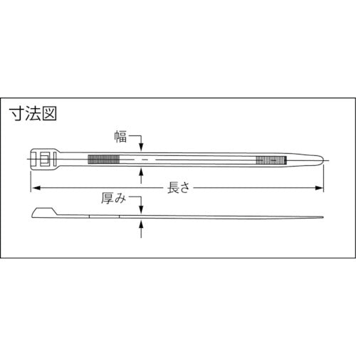 ＰＡＮＤＵＩＴ　結束バンド　インラインタイ　耐候性黒　（１００本入）　IT9100-C0　1 袋