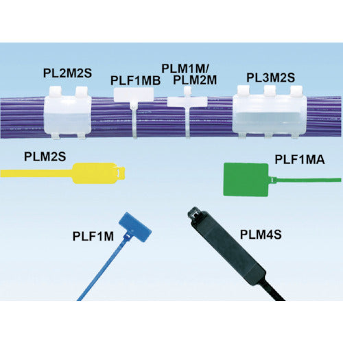 PANDUIT 기형 타입 나일론 결속 밴드 내츄럴 (50개입) PL2M2S-L 1봉