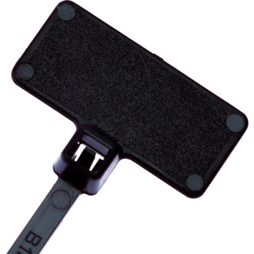 PANDUIT Flag-type nylon cable ties, weather-resistant black (100 pieces) PLF1M-C0 1 bag