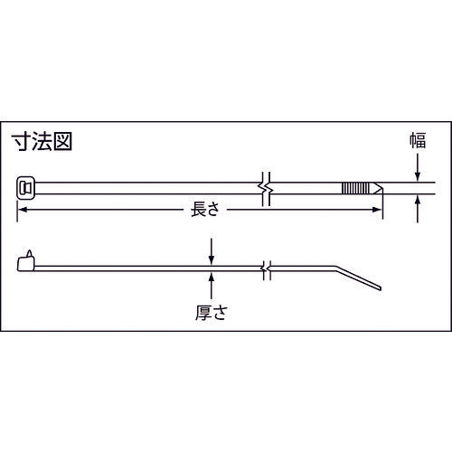 ＰＡＮＤＵＩＴ　ナイロン結束バンド　耐熱性黒　幅１．８×長さ７１　（１０００本入）　PLT.6SM-M30　1 袋