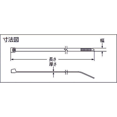 ＰＡＮＤＵＩＴ　ナイロン結束バンド　耐熱耐候性黒　（１０００本入）　PLT1.5I-M300　1 袋