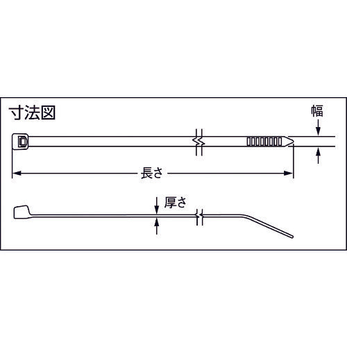 ＰＡＮＤＵＩＴ　ＮＥＴＩＳ認定　超耐久ナイロン１２結束バンド（耐候性タイプ）１０００本入り　PLT2S-M120　1 袋