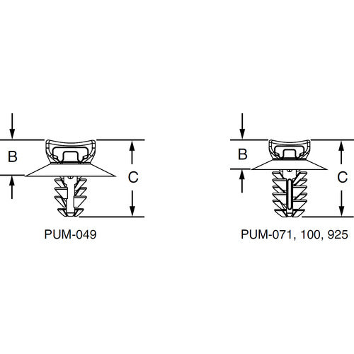 PANDUIT 고정구 엄브렐러 타입 퍼트리 마운트 (100개입) PUM-071-C30 1봉