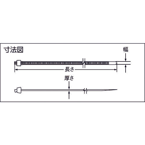 ＰＡＮＤＵＩＴ　【売切廃番】スタストラップ　ナイロン結束バンド　ナチュラル　（１０００本入）　SST1.5S-M　1 袋